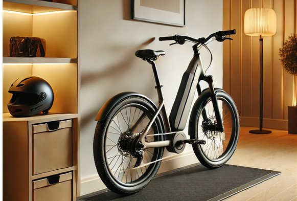 E-Bike im Wohnraum lagern